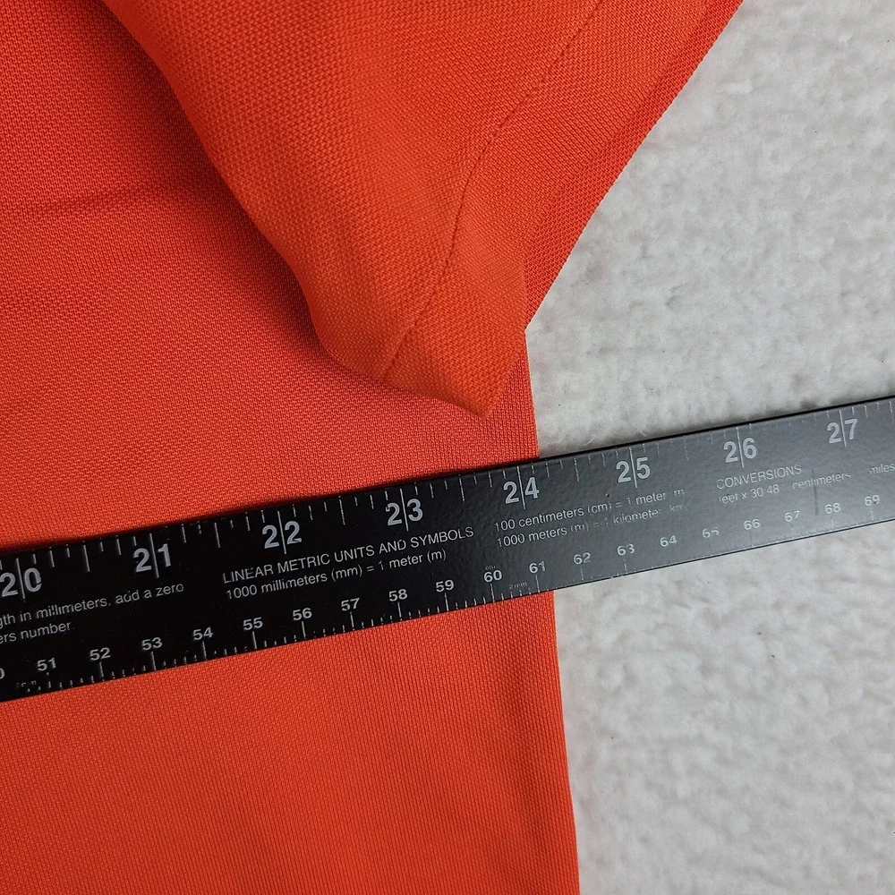 RLX Ralph Lauren‎ Polo Shirt Mens Large Dark Orange Performance Golf Pocket *